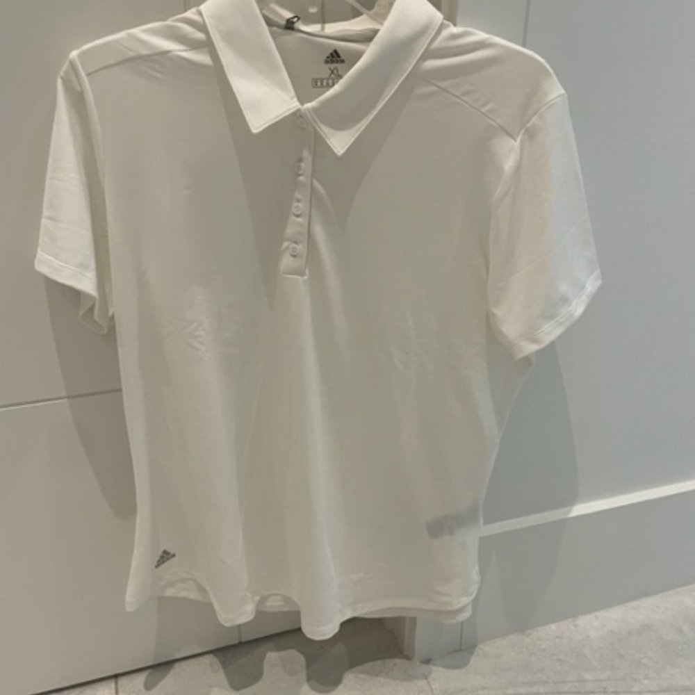 Adidas 365 White Golf Polo Shirt new with tags